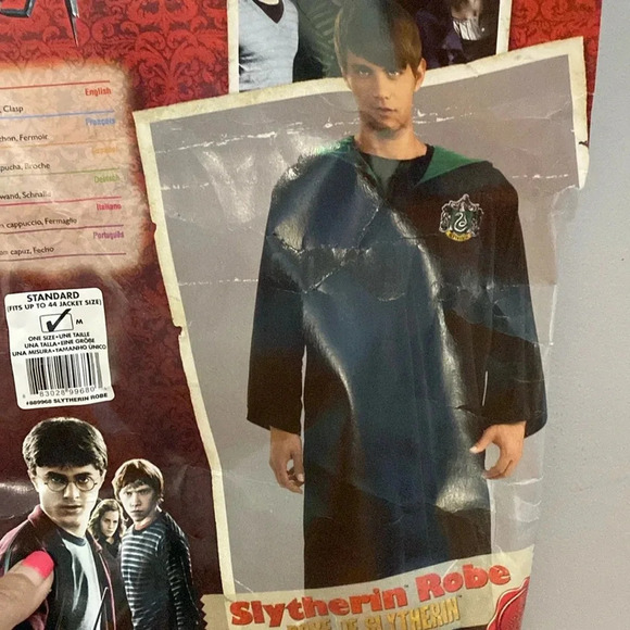 Rubies costume Harry Potter Slytherin Robe with Hood one size Medium - Picture 1 of 9